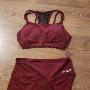 ADORE ME sports bra and yoga pants